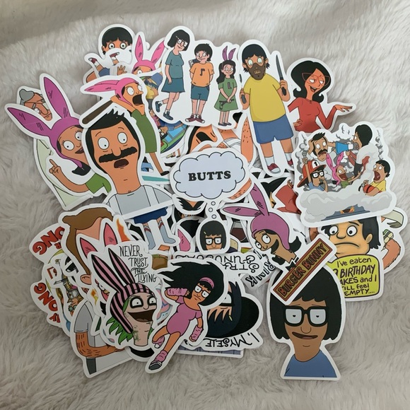 Bob’s Burgers Stickers (set of 10) - Picture 1 of 3